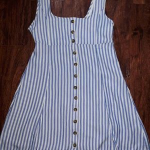 NWT American Eagle Beachy Blue-Striped Dress.